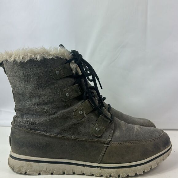 Sorel Joan Explorer Suede Leather Women's Ankle Booties. - Picture 2 of 15